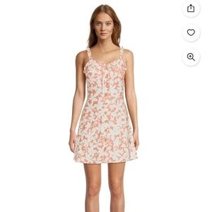 No Boundaries Pink Floral Mini Dress